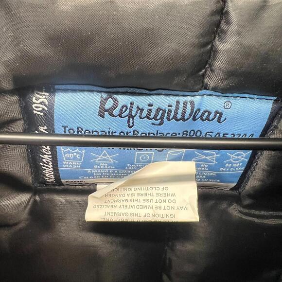 RefrigiWear Jacket Mens M Insulated Water Repellent Zip Up Snap Iron Tuff 0358R - Picture 2 of 9